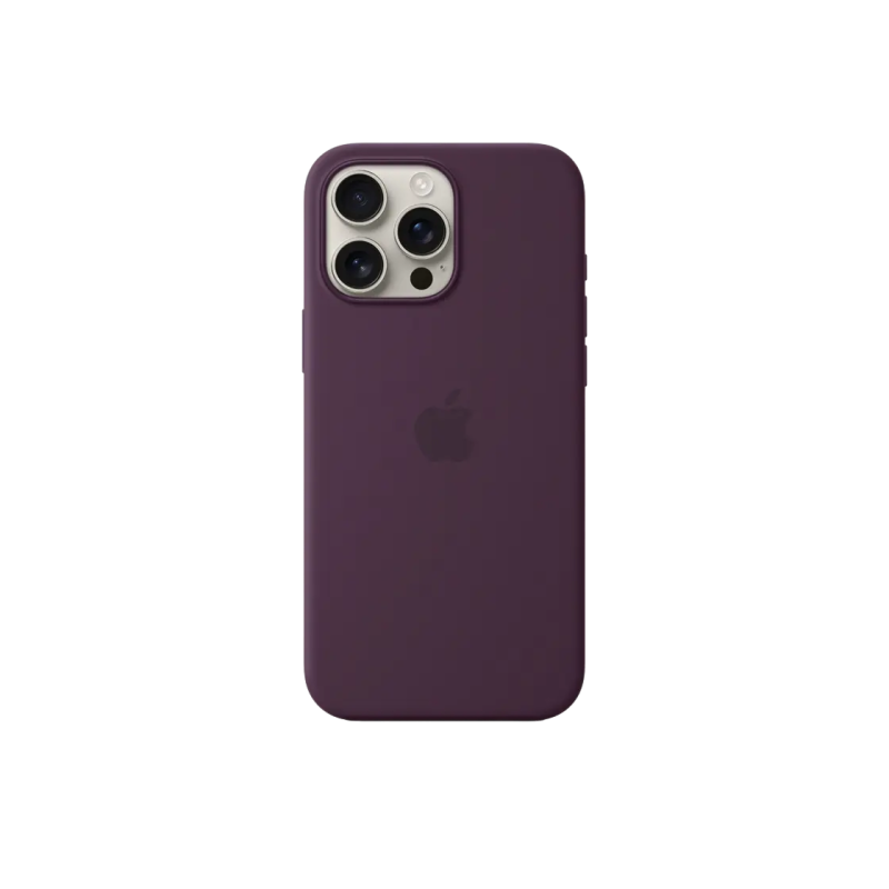 iPhone 16 Pro Max Silicone Case with MagSafe-Plum ,ModelA3313 EU