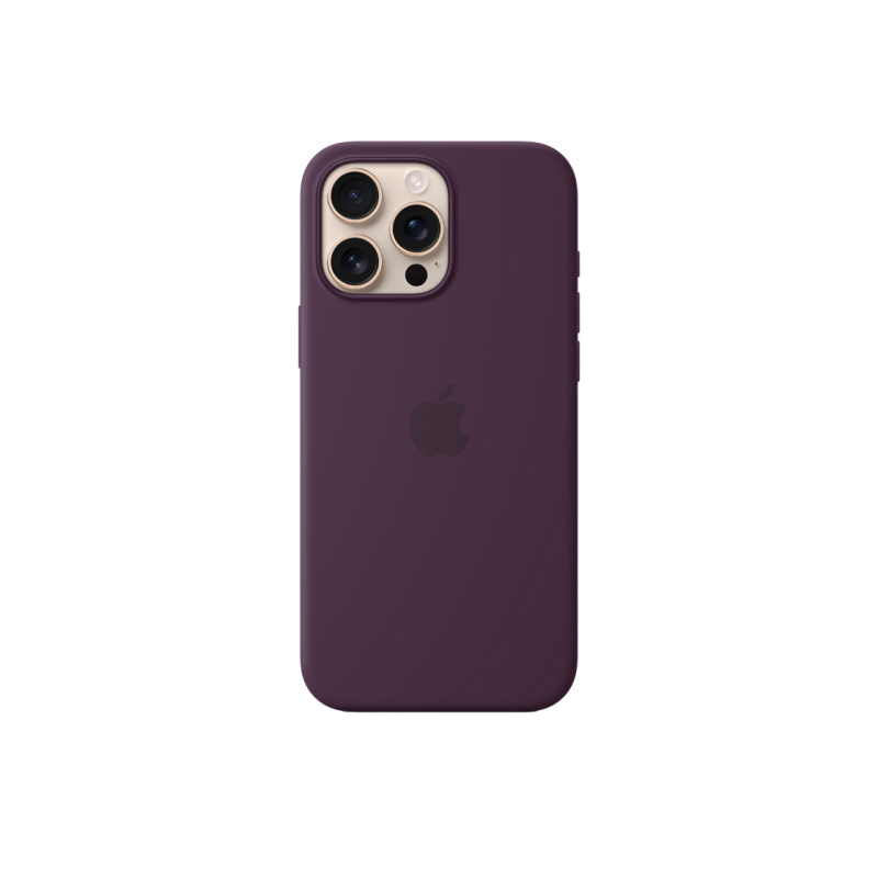 Силиконовый чехол для iPhone 16 Pro Max с MagSafe-Plum, модель A3313
