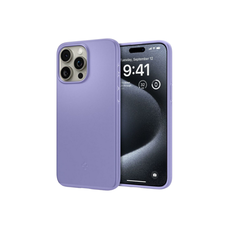 Spigen iPhone 15 Pro, тонкий, фиолетовый Iris