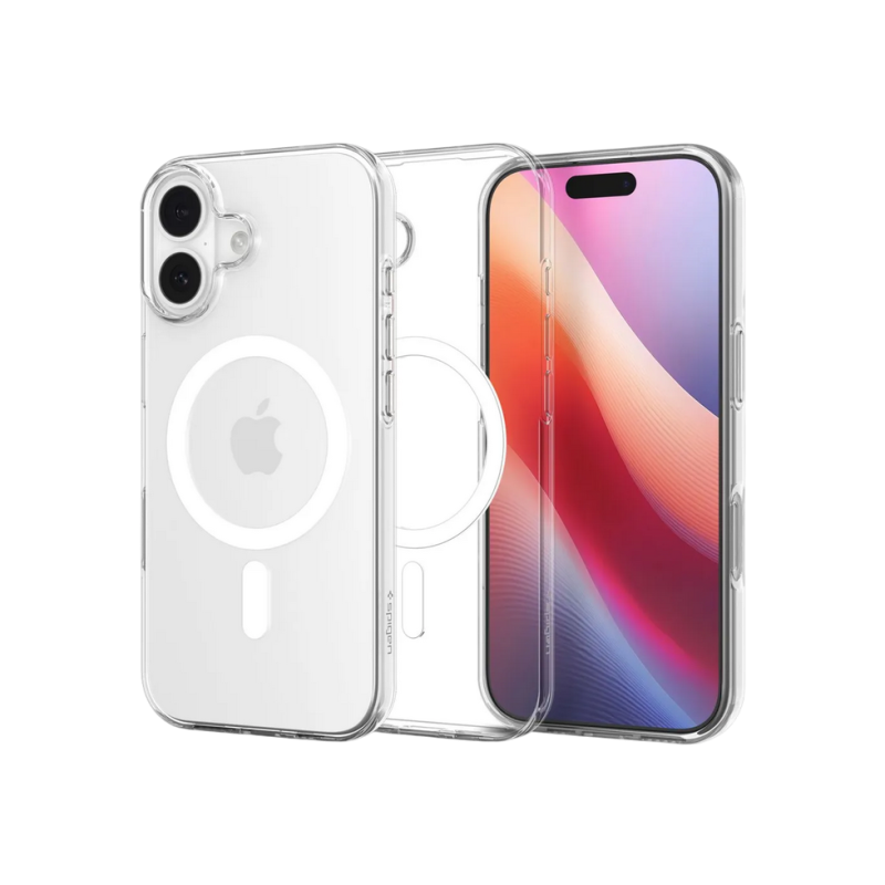 Spigen Iphone 17, Liquid Crystal Mag Magsafe, Clear/White