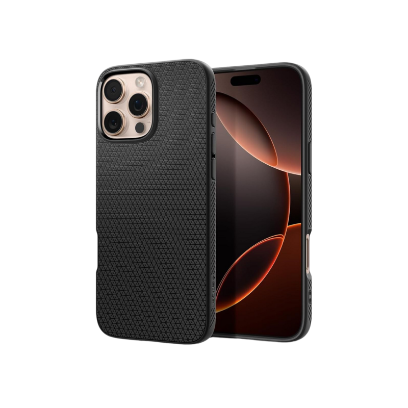 Spigen iPhone 16, Liquid Air, матовый черный
