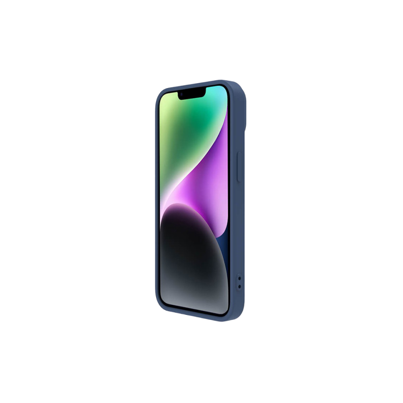 Чехол Nillkin Apple iPhone 14 Plus, CamShield Silky Silicone, темно-синий