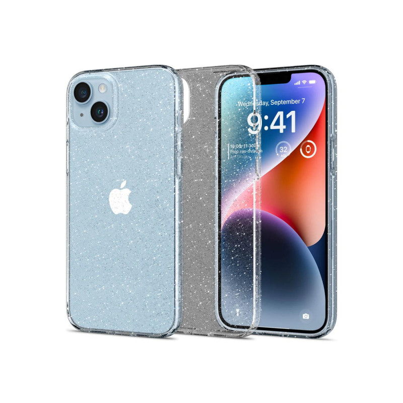 Spigen iPhone 14 Plus, жидкий кристалл, блестящий кристалл