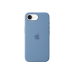 Силиконовый чехол для iPhone 16e - зимний синий