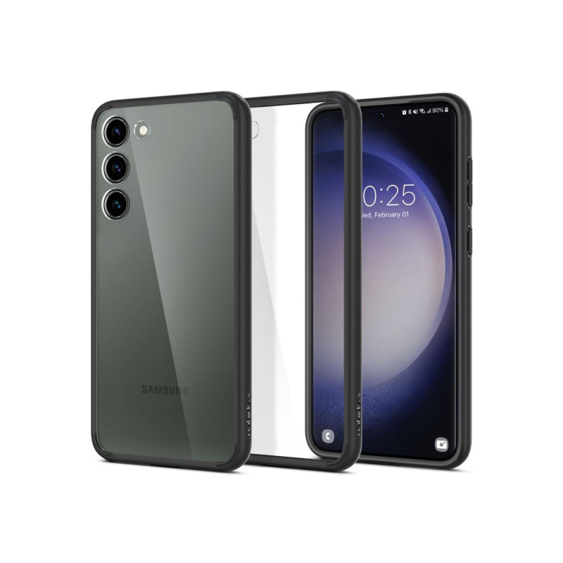 Spigen Samsung S23+, ультрагибридный, матовый черный