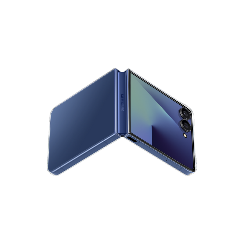 Оригинальный Sam. Чехол для Galaxy Flip 7, прозрачный.