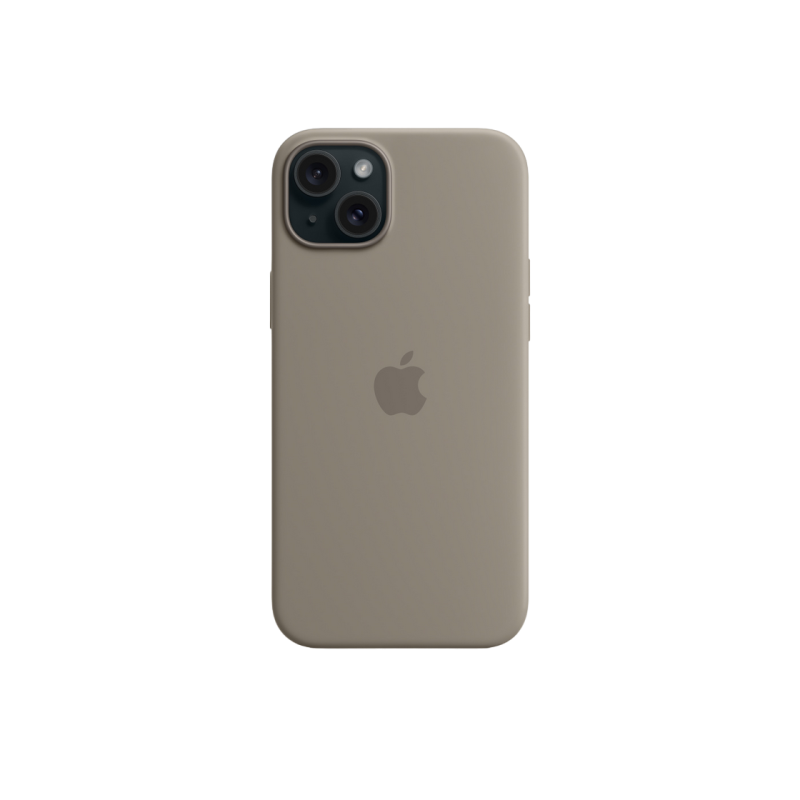 Силиконовый чехол для iPhone 15 Plus с MagSafe - глина