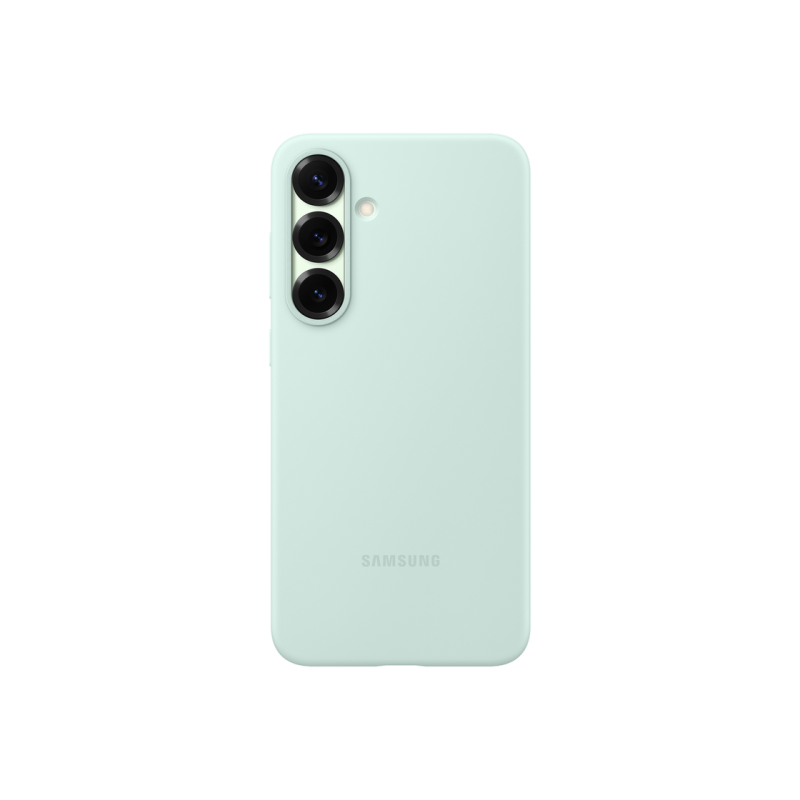 Оригинал Сэм. силиконовый чехол Galaxy S25+, мятный
