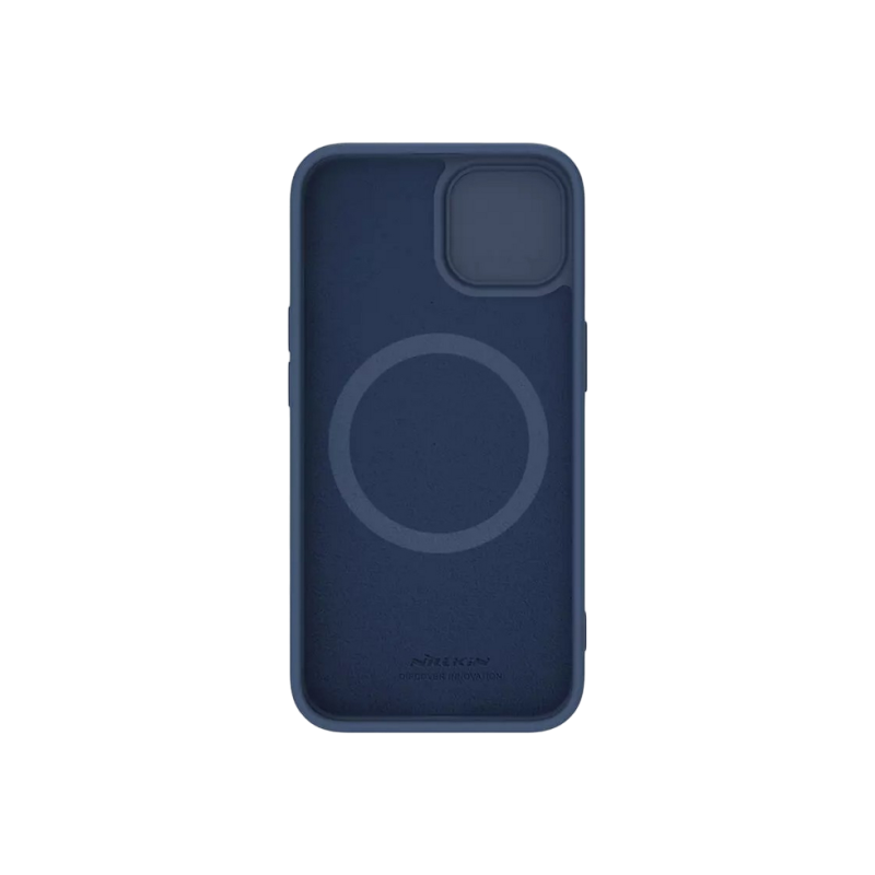 Чехол Nillkin Apple iPhone 15 Plus, CamShield Silky Silicone, темно-синий