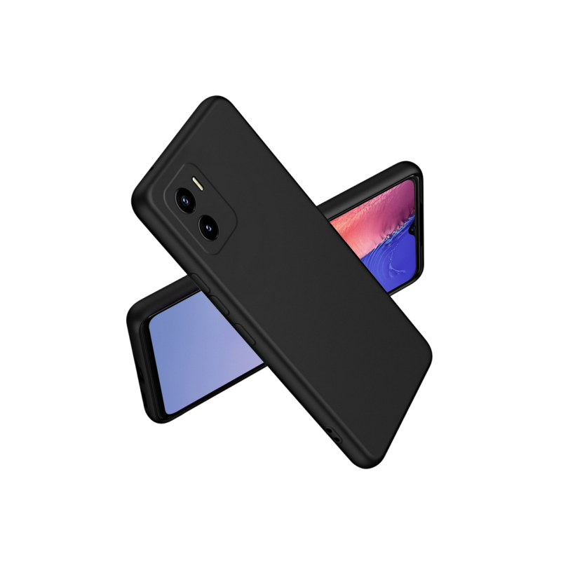 Чехол Xcover для Vivo Y01, жидкий силикон, черный