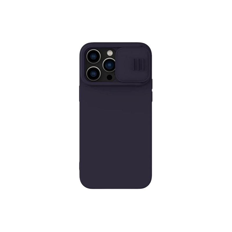 Чехол Nillkin Apple iPhone 14 Pro Max, CamShield Silky Silicone, темно-фиолетовый