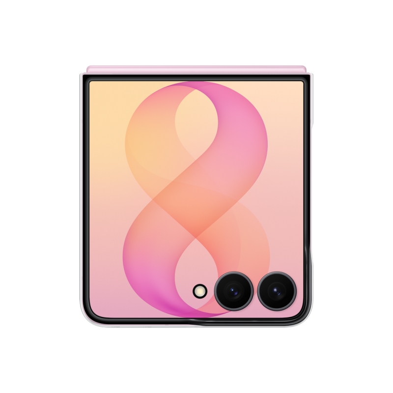 Original Sam. Clear Magnet case Galaxy Flip8, Transparent