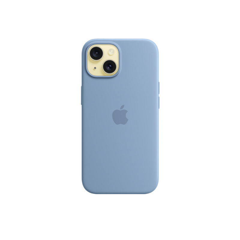 iPhone 15 Silicone Case with MagSafe - Winter Blue
