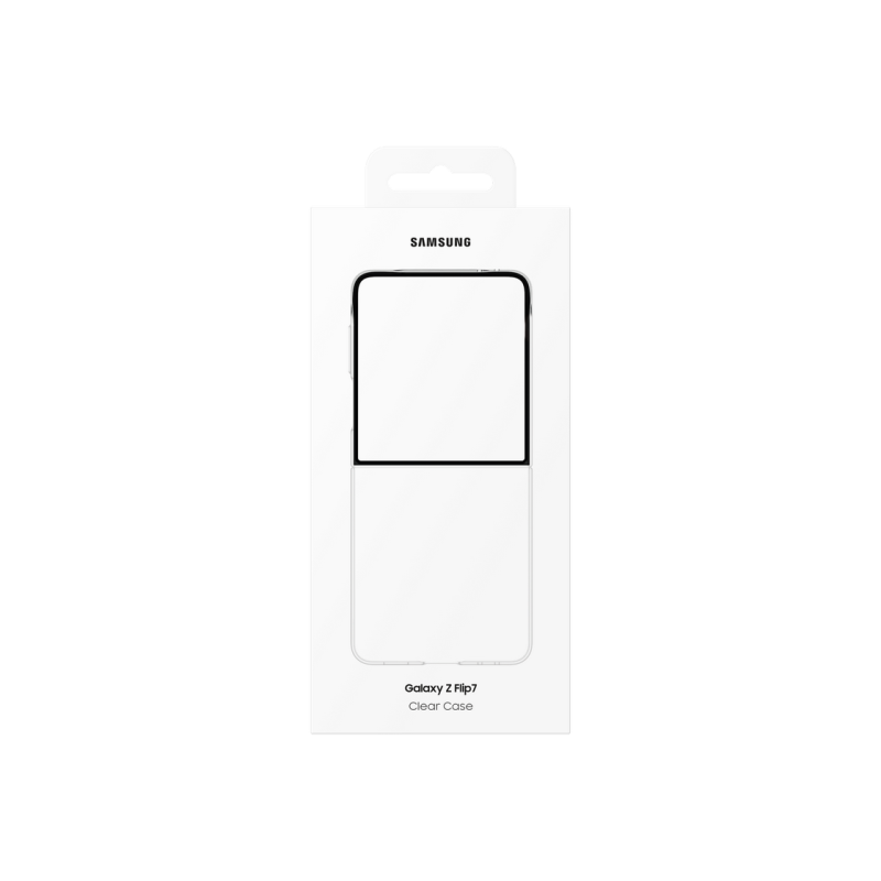 Оригинальный Sam. Чехол для Galaxy Flip 7, прозрачный.