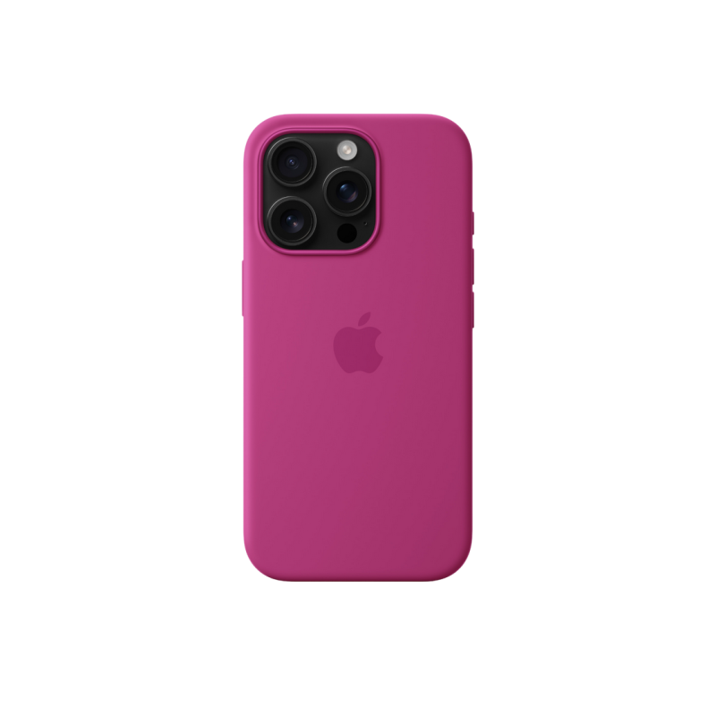 iPhone 16 Pro Silicone Case with MagSafe-Fuchsia,ModelA3313
