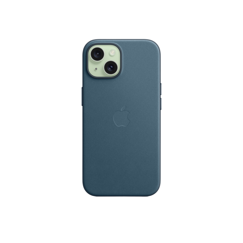 Чехол FineWoven для iPhone 15 Plus с MagSafe — Pacific Blue