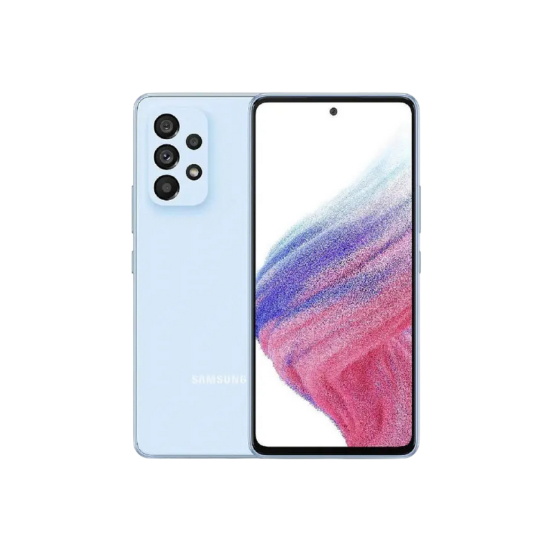 Чехол Xcover для Samsung A53, жидкий силикон, светло-голубой