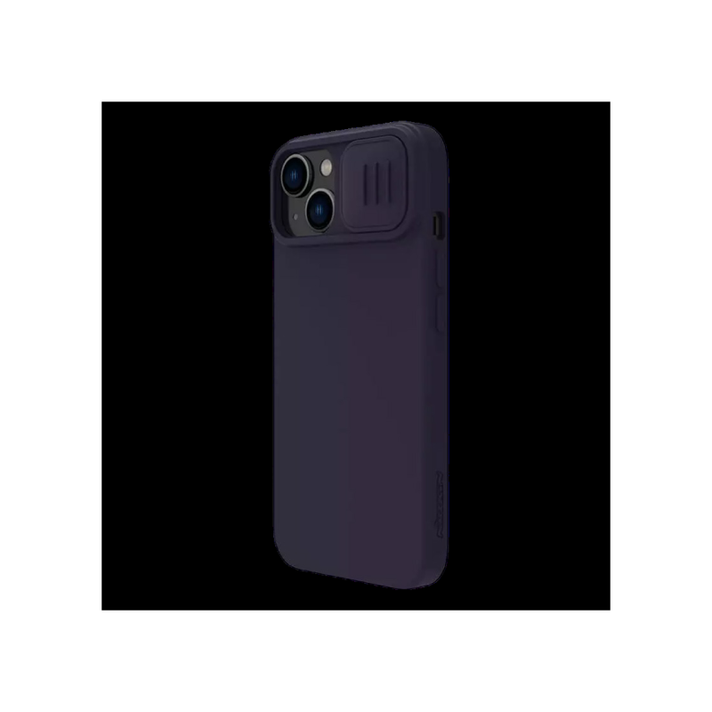 Чехол Nillkin Apple iPhone 14 Plus, CamShield Silky Silicone, темно-фиолетовый
