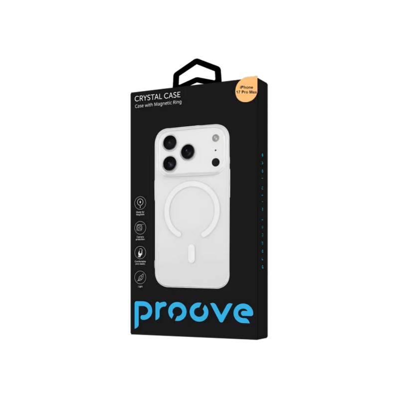Proove Apple iPhone 17 Pro Max, Crystal Case with MagSafe, Cosmic Orange