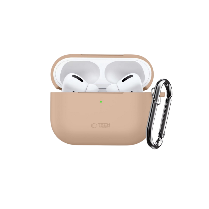 Силиконовый крючок Tech-Protect для Apple Airpods Pro 3, цвет «Кофе латте»