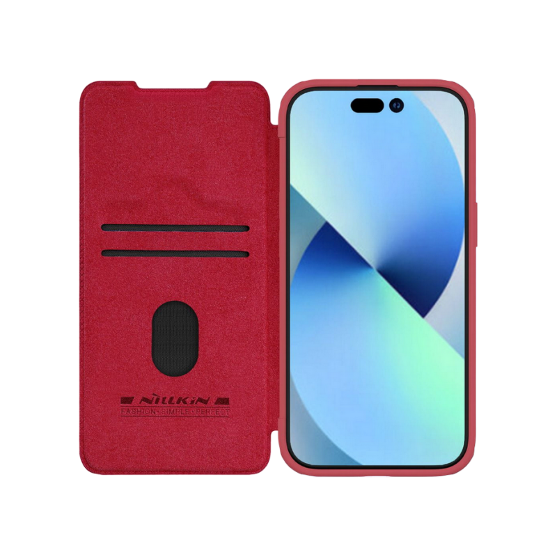 Nillkin Apple iPhone 15 Plus, Qin Pro Красный