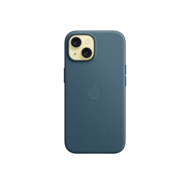 Чехол FineWoven для iPhone 15 Plus с MagSafe — Pacific Blue