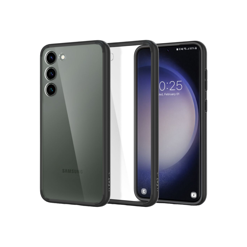 Spigen Samsung S23+, ультрагибридный, матовый черный
