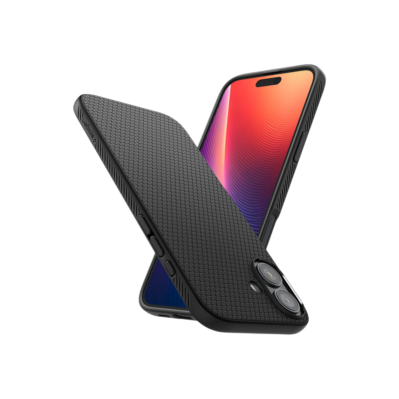 Spigen iPhone 16 Plus, Liquid Air, матовый черный