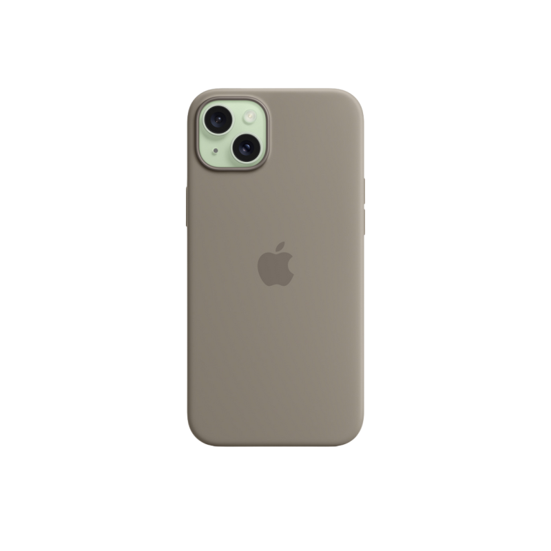 Силиконовый чехол для iPhone 15 Plus с MagSafe - глина