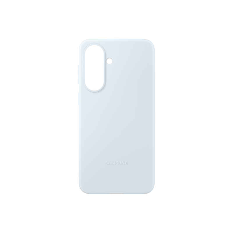 Оригинальный силиконовый чехол Sam для Galaxy A57, светло-голубой.