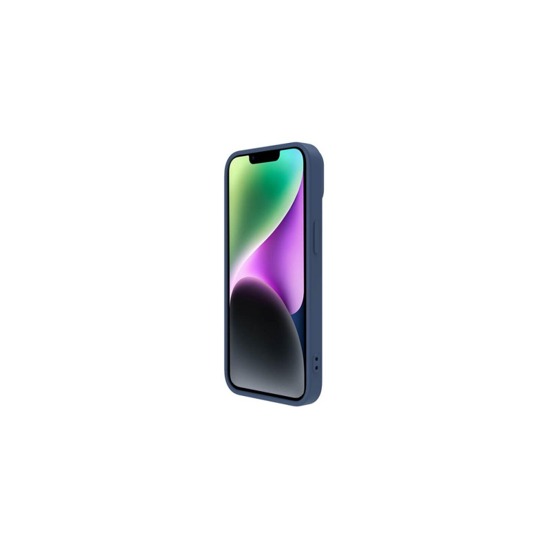 Чехол Nillkin Apple iPhone 14, CamShield Silky Silicone, темно-синий