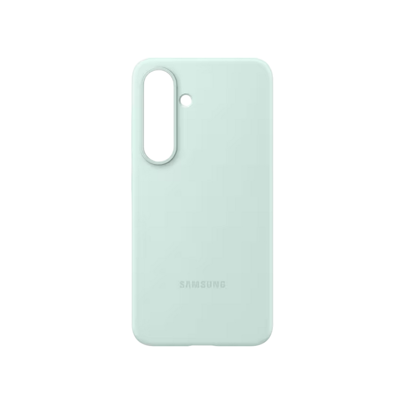 Оригинал Сэм. силиконовый чехол Galaxy S25+, мятный