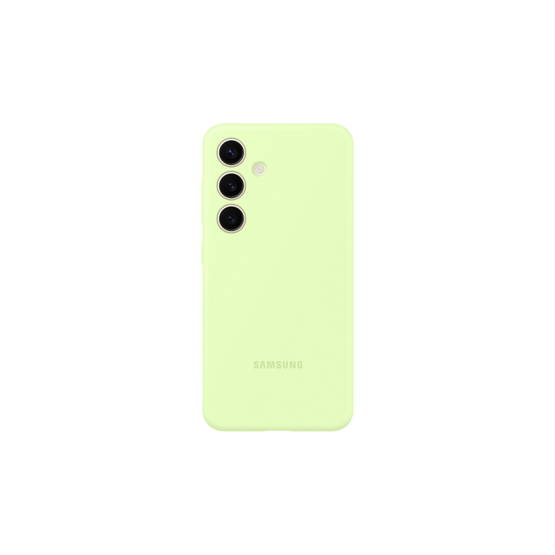 Оригинал Сэм. силиконовый чехол Galaxy S24, светло-зеленый
