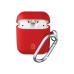 Сотовые Apple Airpods 1 и 2, чехол Bounce, красный