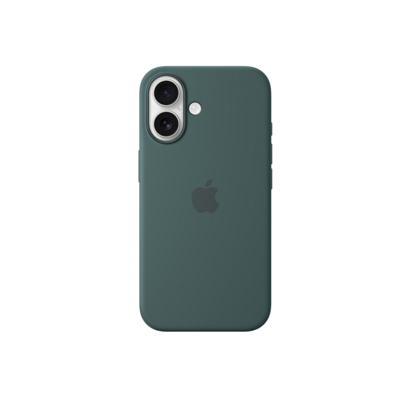 iPhone 16 Silicone Case with MagSafe-LakeGreen,ModelA3313