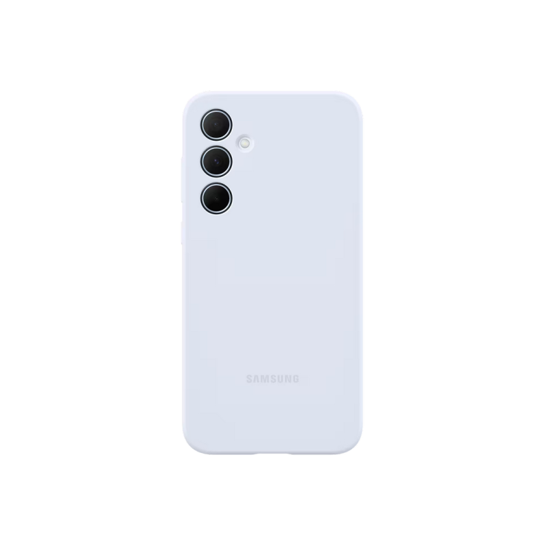 Оригинал Сэм. Прозрачный чехол Galaxy A35, синий