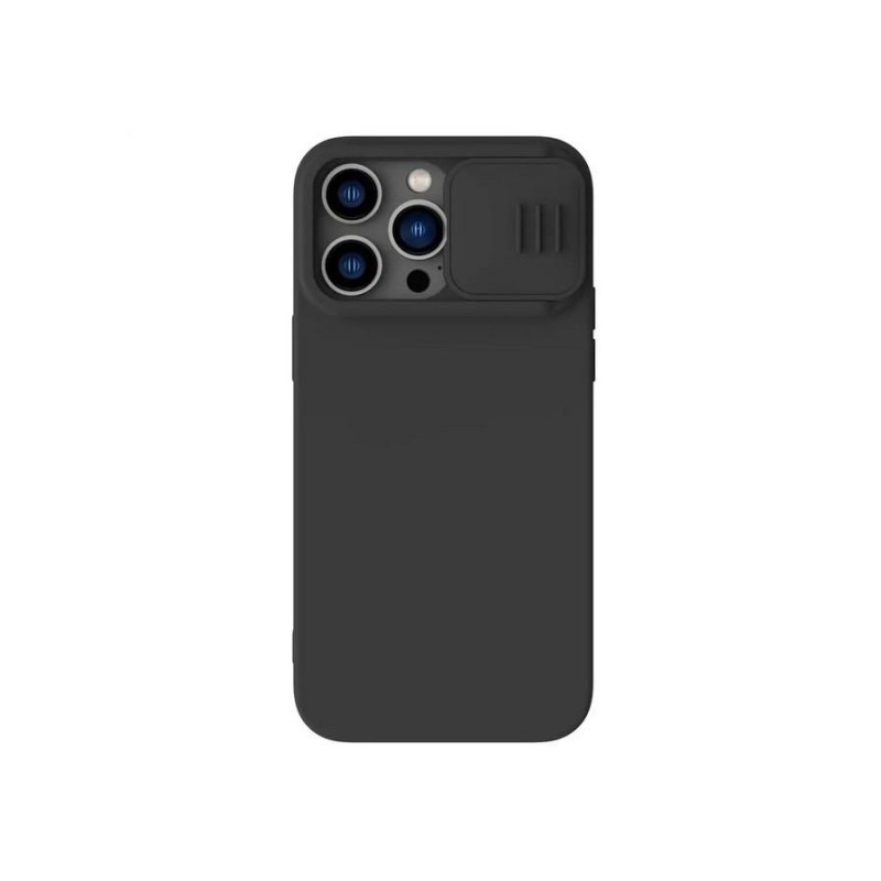 Nillkin Apple iPhone 14 Pro Max, силиконовый чехол CamShield Silky Magnetic, элегантный черный