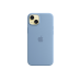 Силиконовый чехол для iPhone 15 Plus с MagSafe - зимний синий