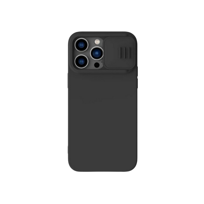 Nillkin Apple iPhone 14 Pro Max, силиконовый чехол CamShield Silky Magnetic, элегантный черный
