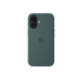 iPhone 16 Silicone Case with MagSafe-LakeGreen,ModelA3313