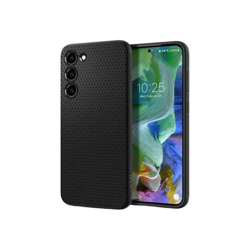Spigen Samsung S23+, Liquid Air, матовый черный