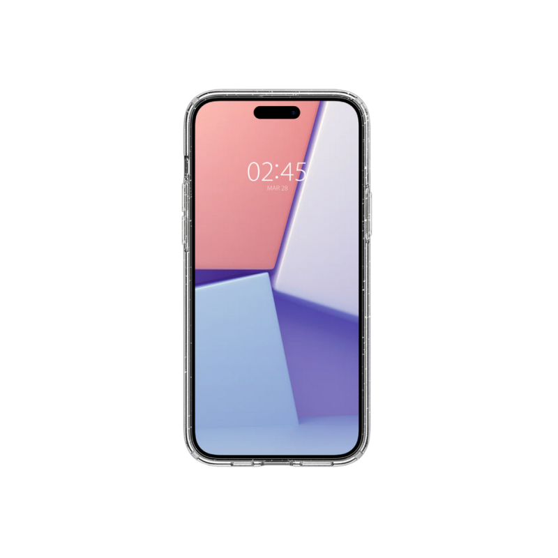 Spigen iPhone 15 Plus, жидкий кристалл, блестящий кристалл