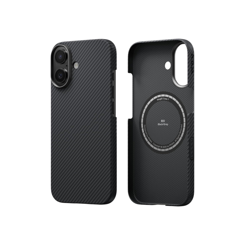 Pitaka Apple iPhone 17, MagEZ 7 Ultra-Slim MagSafe, Black/Gray