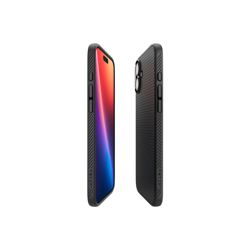 Spigen iPhone 16, Liquid Air, матовый черный