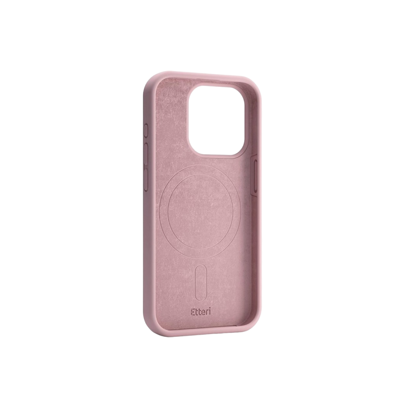 Чехол Etteri Apple iPhone 16 Pro Max, силиконовый Mag, светло-розовый