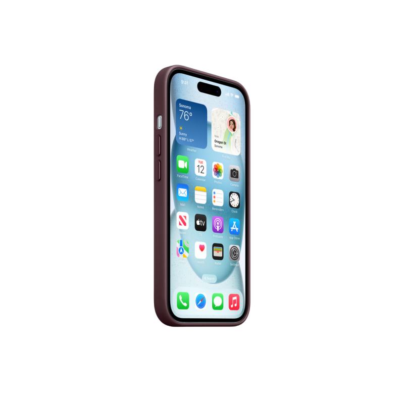 Чехол FineWoven для iPhone 15 с MagSafe - Mulberry