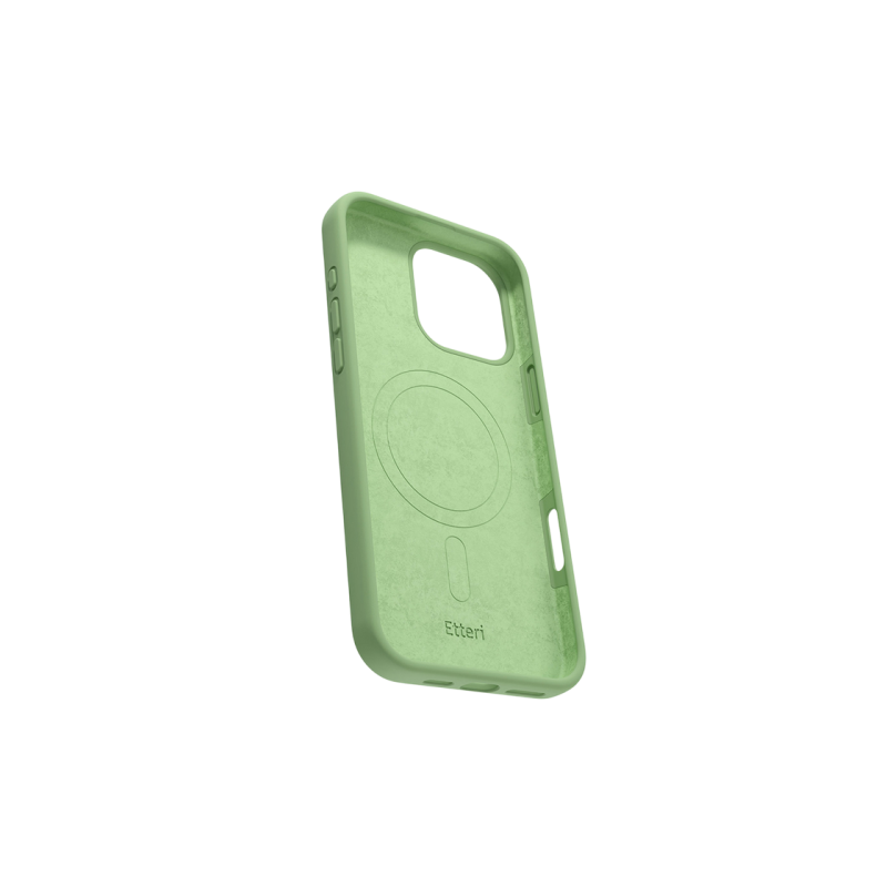 Etteri Apple iPhone 16 Pro Max, Silicone Mag case, Light Green