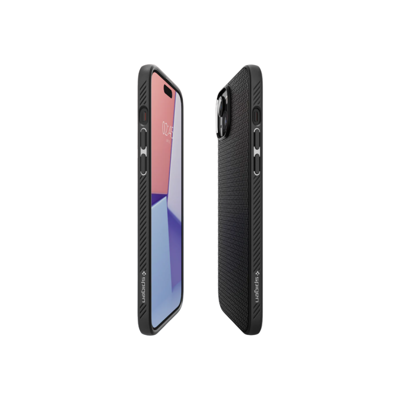 Spigen iPhone 15 Plus, Liquid Air, матовый черный