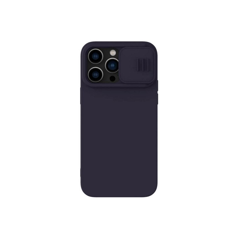Nillkin Apple iPhone 14 Pro, силиконовый чехол CamShield Silky Magnetic, темно-синий
