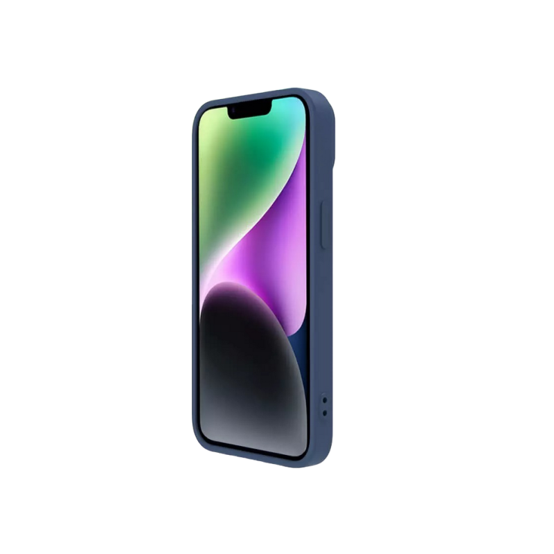 Чехол Nillkin Apple iPhone 15 Plus, CamShield Silky Silicone, темно-синий